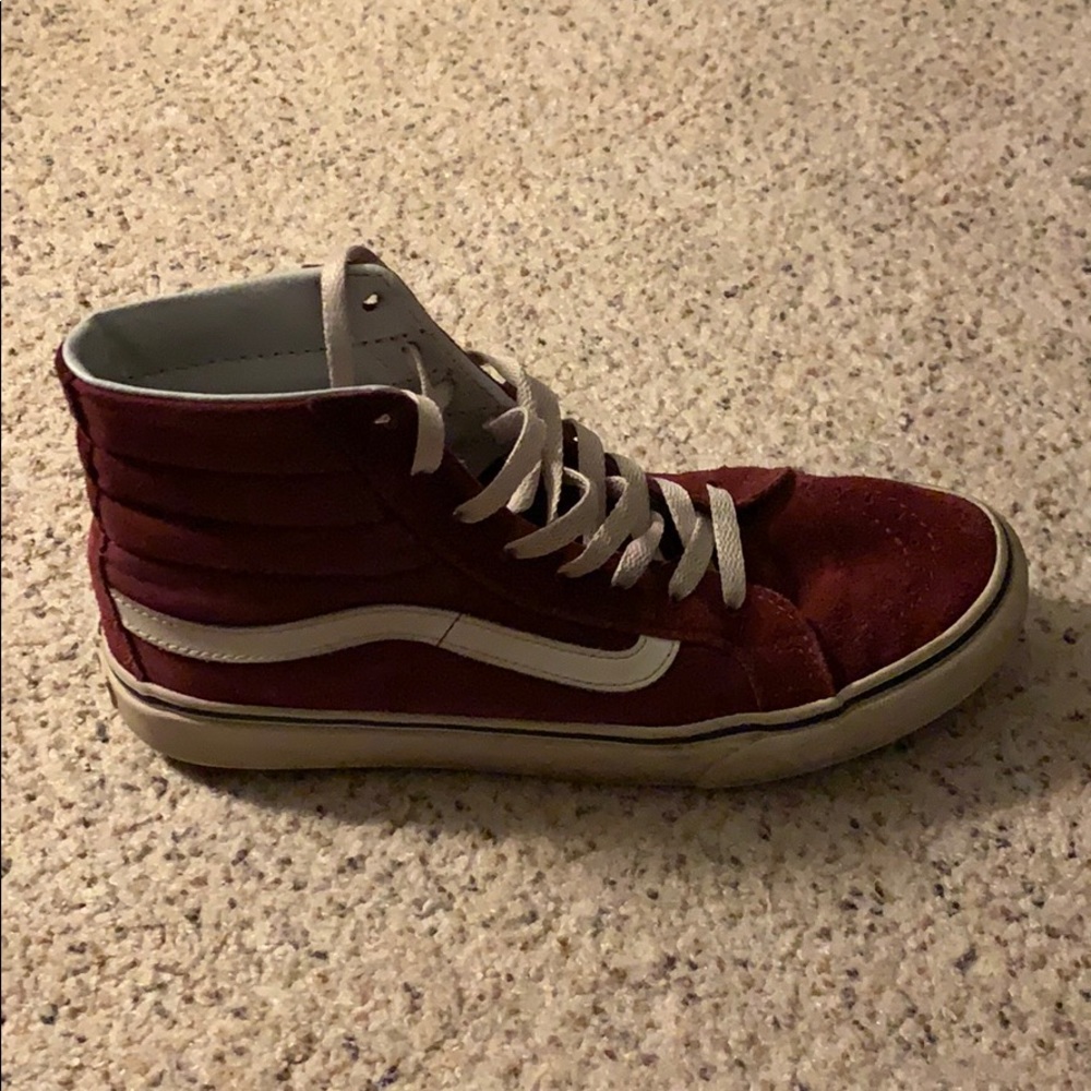 Rumba Red high top vans
